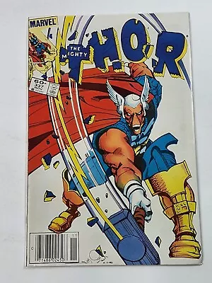 Buy The Mighty Thor 337 NEWSSTAND 1st App Beta Ray Bill & Lorelai Bronze Age 1983 • 79.94£