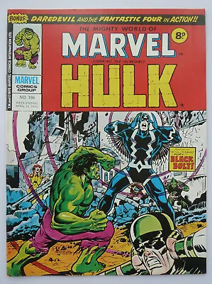 Buy Mighty World Of Marvel #186 - Hulk - Marvel UK Comic - 24 April 1976 F/VF 7.0 • 5.99£
