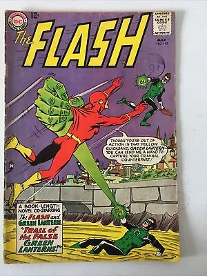 Buy The Flash  No.143. Silver Age 1964. Vg- Cond.. Early Green Lantern Cross-over • 26.99£