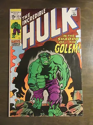 Buy Incredible Hulk #134 - Marvel Comic – 1970 - Golem • 24.63£