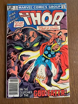 Buy The Mighty Thor King Sized Annual #10 - 1st Demogorge - Asgard Map (Marvel 1982) • 28.11£