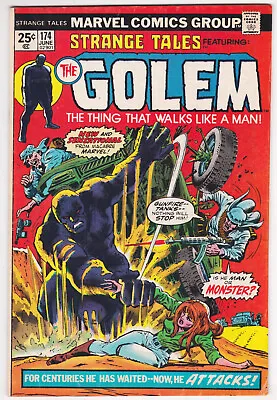 Buy Strange Tales #174 Fine 6.0 The Golem Origin John Buscema Art 1974 • 14.22£