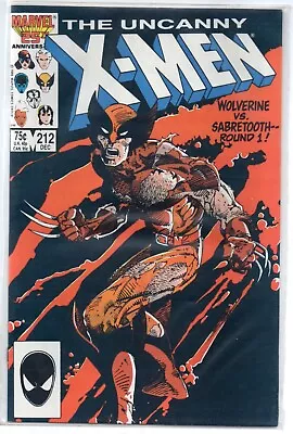 Buy X-men Uncanny #212 Marvel Comic Nm Sabretooth Battle December 1986 • 35£