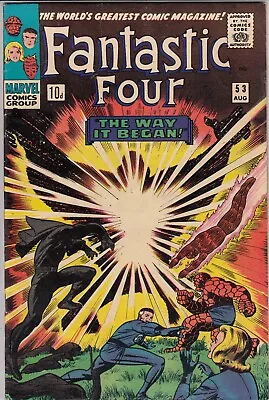 Buy Fantastic Four 53 - 1965 - 2nd Black Panther - Fine/Very Fine • 149.99£