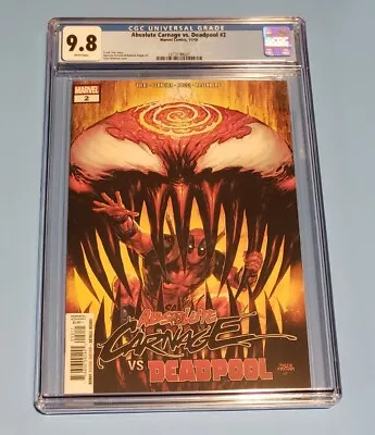 Buy Absolute Carnage Vs. Deadpool #2 Marvel Comics 2019 CGC 9.8 • 56.26£