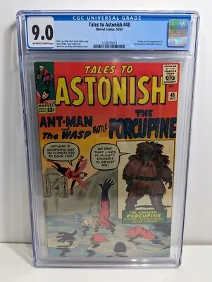 Buy Tales To Astonish #48 CGC 9.0 1st App Of The Porcupine!  • 467.72£