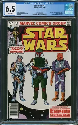 Buy Star Wars #42 (Marvel Comics, 1980) CGC 6.5 White - Newsstand - 1st Boba Fett • 141.91£