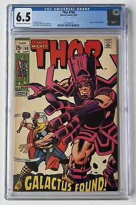 Buy Thor #168, CGC 6.5, Key - Origin Of Galactus Begins • 218£