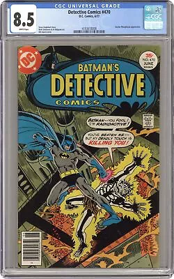 Buy Detective Comics #470 CGC 8.5 1977 4193618008 1st Modern Hugo Strange • 34.79£