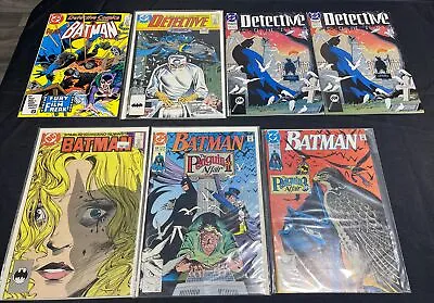 Buy Detective Comics #562,570,610 X2 & Batman #421,448,449 Batman 7 Books Copper Age • 14.37£