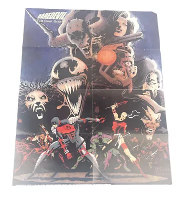Buy Vintage 90’s Daredevil Promo Poster 20x26 MARVEL FALL FROM GRACE VENOM 1993 • 29.55£