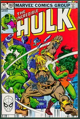 Buy Incredible Hulk 282 NM 9.4 1st Meeting W/ She-Hulk Marvel 1983 • 38.34£