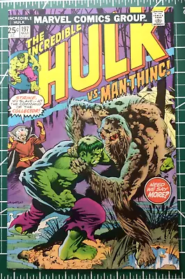 Buy The Incredible Hulk #197 Bernie Wrightson Cover Man-Thing MVS Intact Marvel MCU • 31.98£