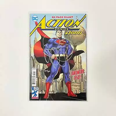 Buy 80 Page Giant Action Comics #1000 Signed By Brian Michael Bendis 2018 DC Comics • 37£