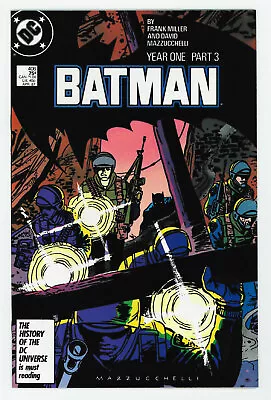 Buy Batman #406 9.4 Higher Grade Year One Frank Miller Story White Pages 1987  B • 29.73£