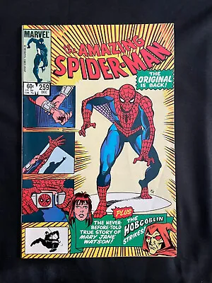 Buy The Amazing Spiderman 259 Origin Of Mary Jane Watson Marvel Comics 1984 • 10.28£