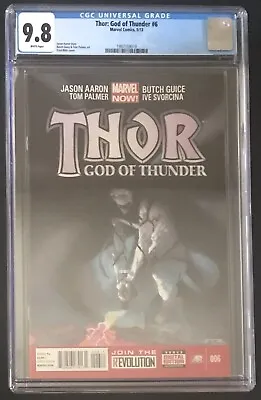 Buy Thor God Of Thunder #6 9.8 CGC 2012 1st Knull Appearance 5 Years B4 Venom 3 2018 • 1,340.18£