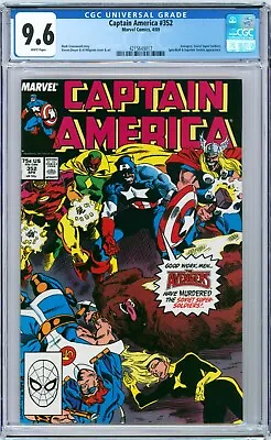 Buy Captain America #352 1989 Marvel CGC 9.6 1st Supreme Soviets, And Fantasma • 40.21£