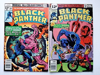 Buy Black Panther # 10 + 14 1978 Jack Kirby Etc Bronze Age Marvel Lot Bundle • 14.99£