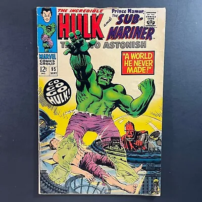 Buy Tales To Astonish 95 KEY Silver Age Marvel 1967 Hulk High Evolutionary Comic • 15.85£