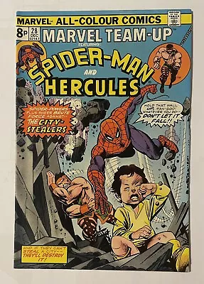 Buy Marvel Team-up #28. Dec 1974. Marvel. Vf. Spider-man. Hercules. Bagged & Board. • 6.50£