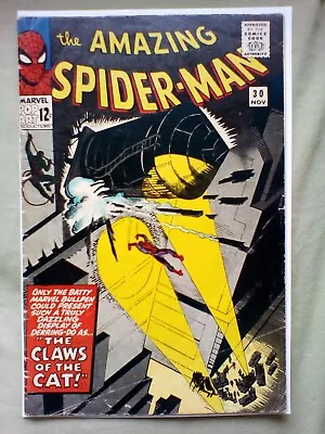 Buy Amazing Spider-man 30 (1965) 1st App Of The Cat Burglar, Cents • 64.99£