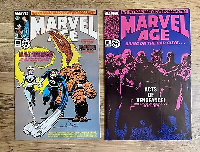 Buy Marvel Age # 80-81  (2 Comics) 1989.  Free Postage • 6£