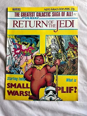Buy Star Wars - Return Of The Jedi Comic - Issue 30th March 1985 No 93 • 5£