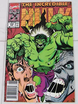 Buy The Incredible Hulk #372 Aug. 1990 Marvel Comics Newsstand Edition • 4.31£