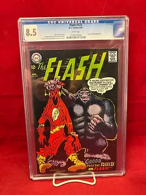 Buy The Flash #172 CGC 8.5 WP Graded 1967 DC Comics Gorilla Grodd Silver Age • 158.59£
