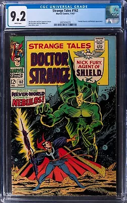 Buy 1967 Marvel Strange Tales #162 CGC 9.2 White Pages Captain America Appearance • 129.74£