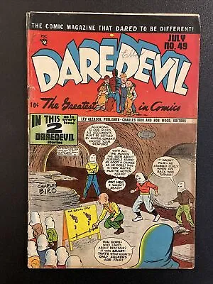 Buy DAREDEVIL COMICS #49 Comic GOLDEN AGE 1948 Lev Gleason 10 Cent LITTLE WISE GUYS • 23.71£