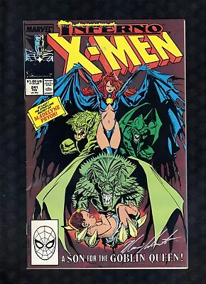 Buy UNCANNY X-MEN #241 'Inferno' Marvel Comics (2/1989) SIGNED By Silverstri [A7] • 17.13£