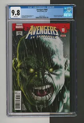 Buy Avengers #684 CGC 9.8 Marvel 2018 1st Immortal Hulk Mark Brooks Cover • 78.83£