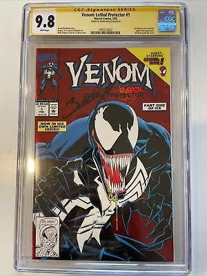 Buy Venom Lethal Protector #1 CGC Signature Series 9.8 Signed Mark Bagley • 275.92£