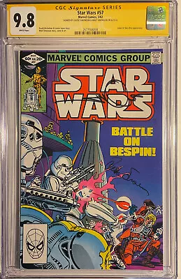Buy Star Wars #57 CGC SS 9.8 Signed Louise & Walt Simonson, NM 1982 Battle Bespin • 276.71£