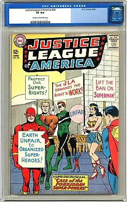 Buy Justice League Of America #28 Cgc 8.0 Cream To Off-white Pages Dc 1964 • 110.64£