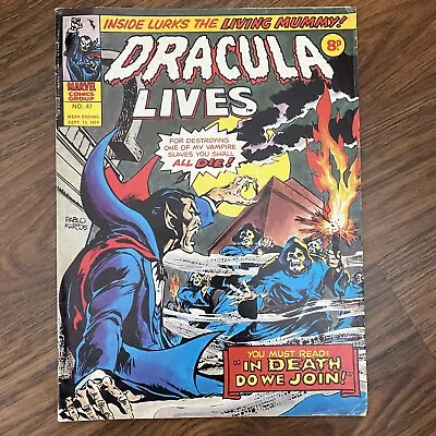 Buy Dracula Lives #47 Marvel UK Magazine September 13 1975 Werewolf By Night • 10.39£