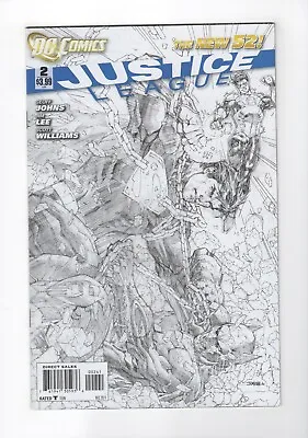 Buy Justice League (DC 2011 New 52) #2 Jim Lee B&W Sketch 1:200 Variant (NM) • 58.36£