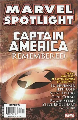 Buy Marvel Spotlight #18 Captain America Remembered / Brubaker / Loeb / Epting 2007 • 10.17£