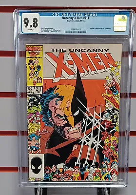 Buy UNCANNY X-MEN #211 (Marvel Comics, 1986) CGC Graded 9.8! ~ White Pages      • 94.65£