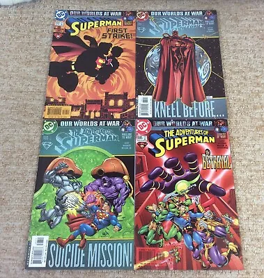 Buy Adventures Of Superman/Action Comics. DC, Our Worlds At War Comics X4, (2001) • 2.99£