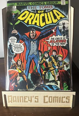 Buy The Tomb Of Dracula Issue #7 Marvel Comic Book 1973 1st AppQuincy Harker 💀 • 11.99£