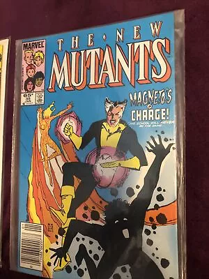 Buy NEW MUTANTS #35 1985 ''X-MEN''  Magneto’s In Charge CLAREMONT/WILSHIRE...FN- • 7.88£