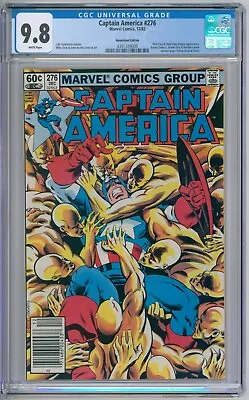 Buy Captain America 276 CGC Graded 9.8 NM/MT Newsstand Marvel Comics 1982 • 140.57£