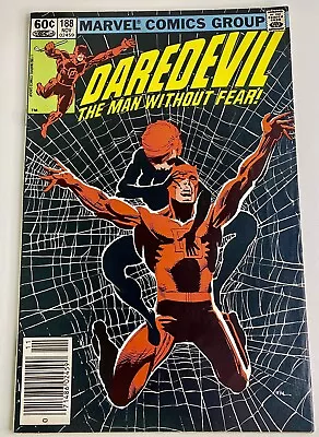 Buy Daredevil 188 Newsstand High Grade Marvel Frank Miller Black Widow • 15.93£