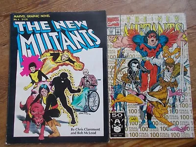 Buy The New Mutants - Marvel Graphic Novel No. 4  + Final Issue 100 Of Comic • 14.99£