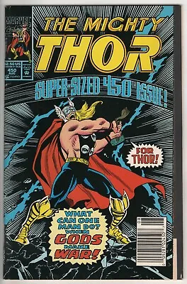 Buy The Mighty Thor #450 - GIANT-SIZE ANNIVERSARY FLIP JOURNEY INTO MYSTERY!  (2) • 6.29£