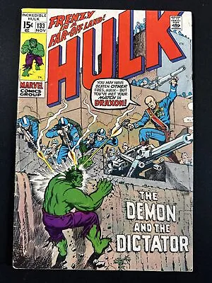 Buy Incredible Hulk #133 Marvel Comics Bronze Age 1st Print 1970 Good *A3 • 6.32£