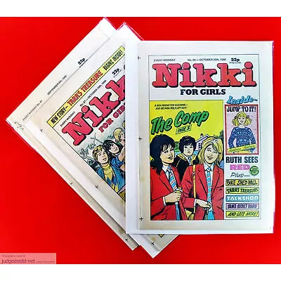 Buy Nikki For Girls 81 87 88 1986 3 Comics Bag & Boards See Description (Lot 1000 • 12.59£